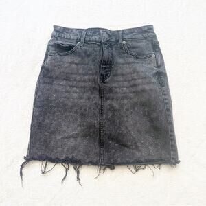 Women's Denim Skirt sz 2 Old Navy Faded Black Denim Skirt sz 2